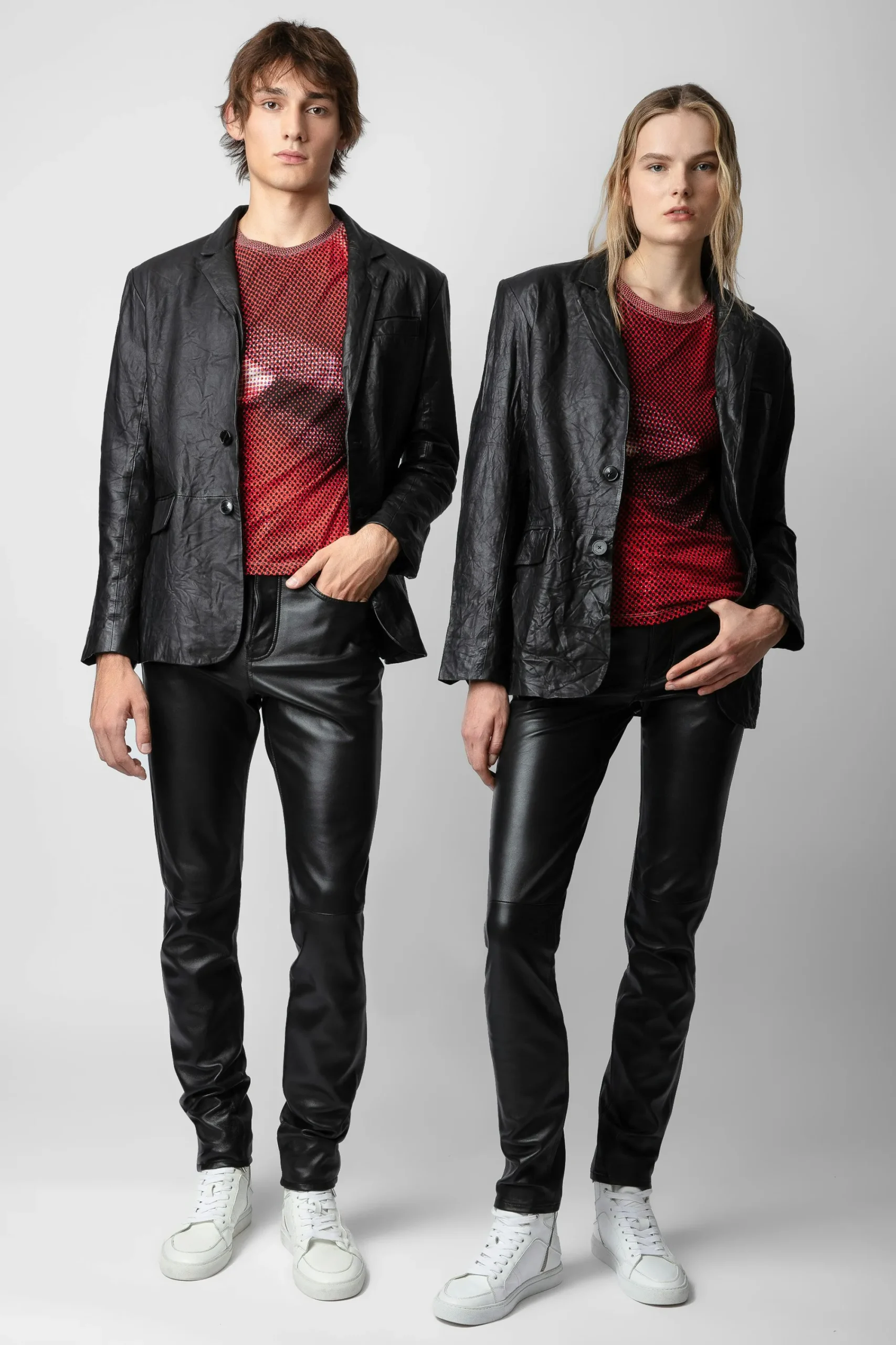 Zadig & Voltaire Manteaux Et Vestes^Blazer En Cuir Froisse Valfried