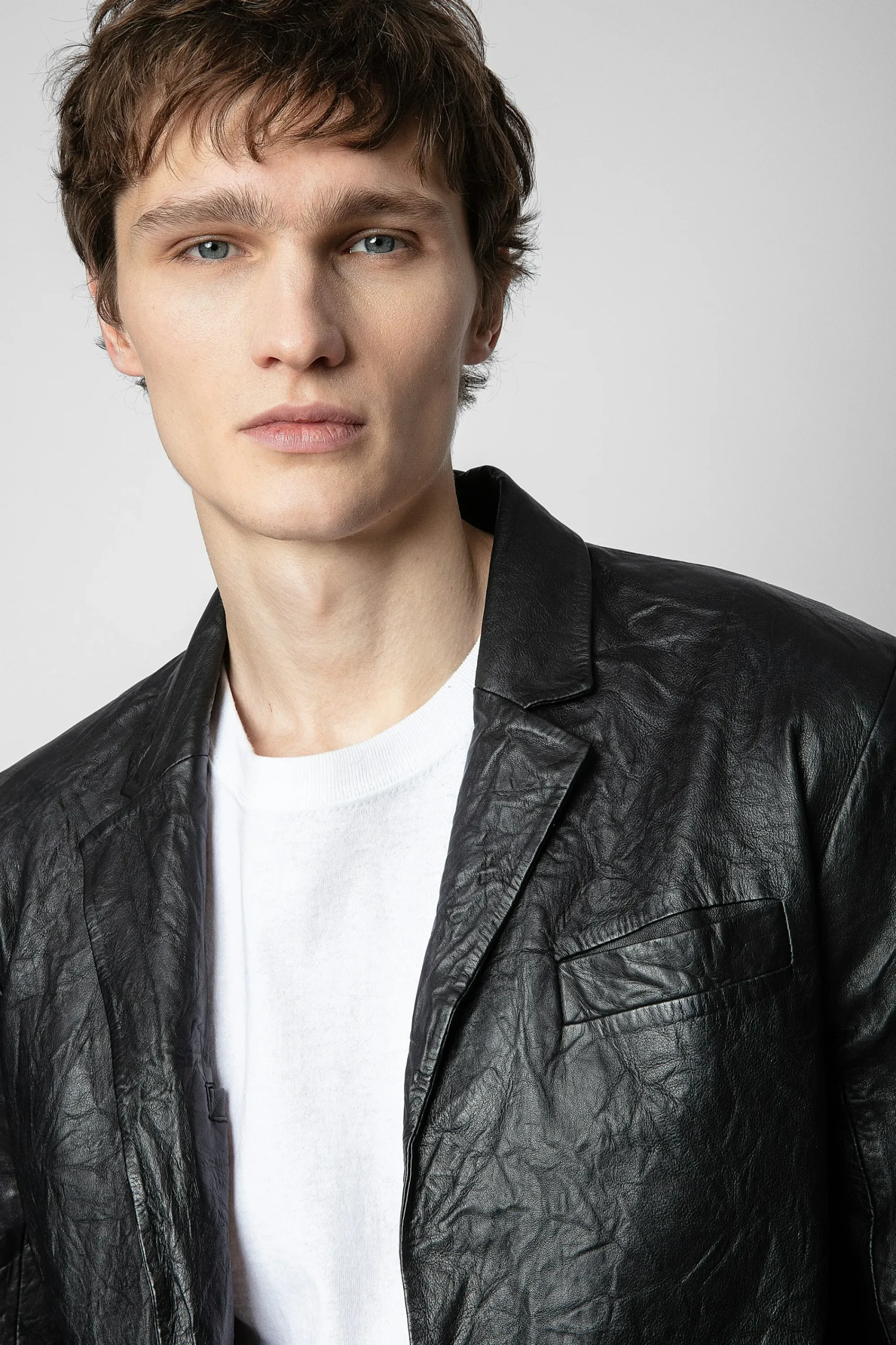 Zadig & Voltaire Manteaux Et Vestes^Blazer En Cuir Froisse Valfried