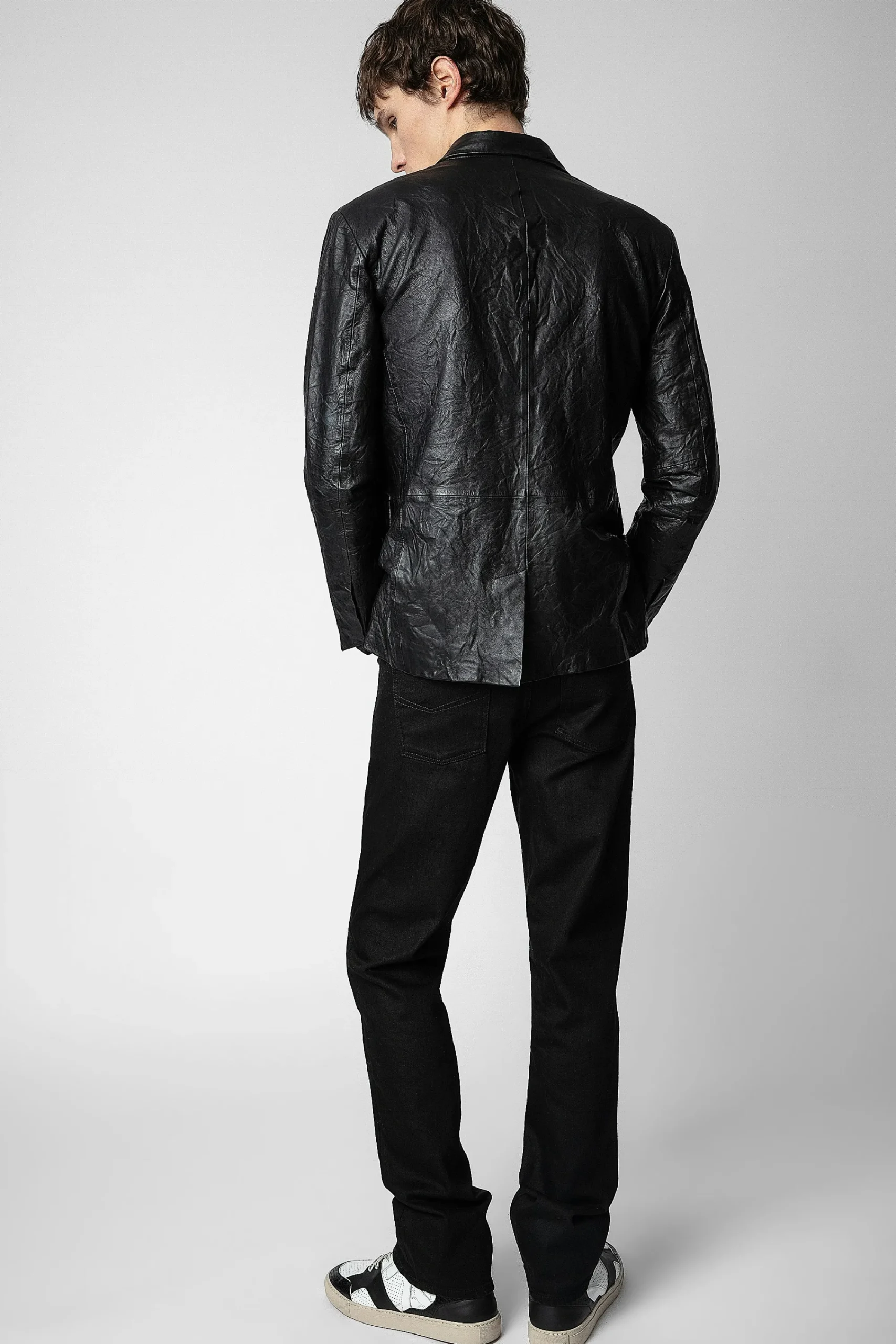 Zadig & Voltaire Manteaux Et Vestes^Blazer En Cuir Froisse Valfried