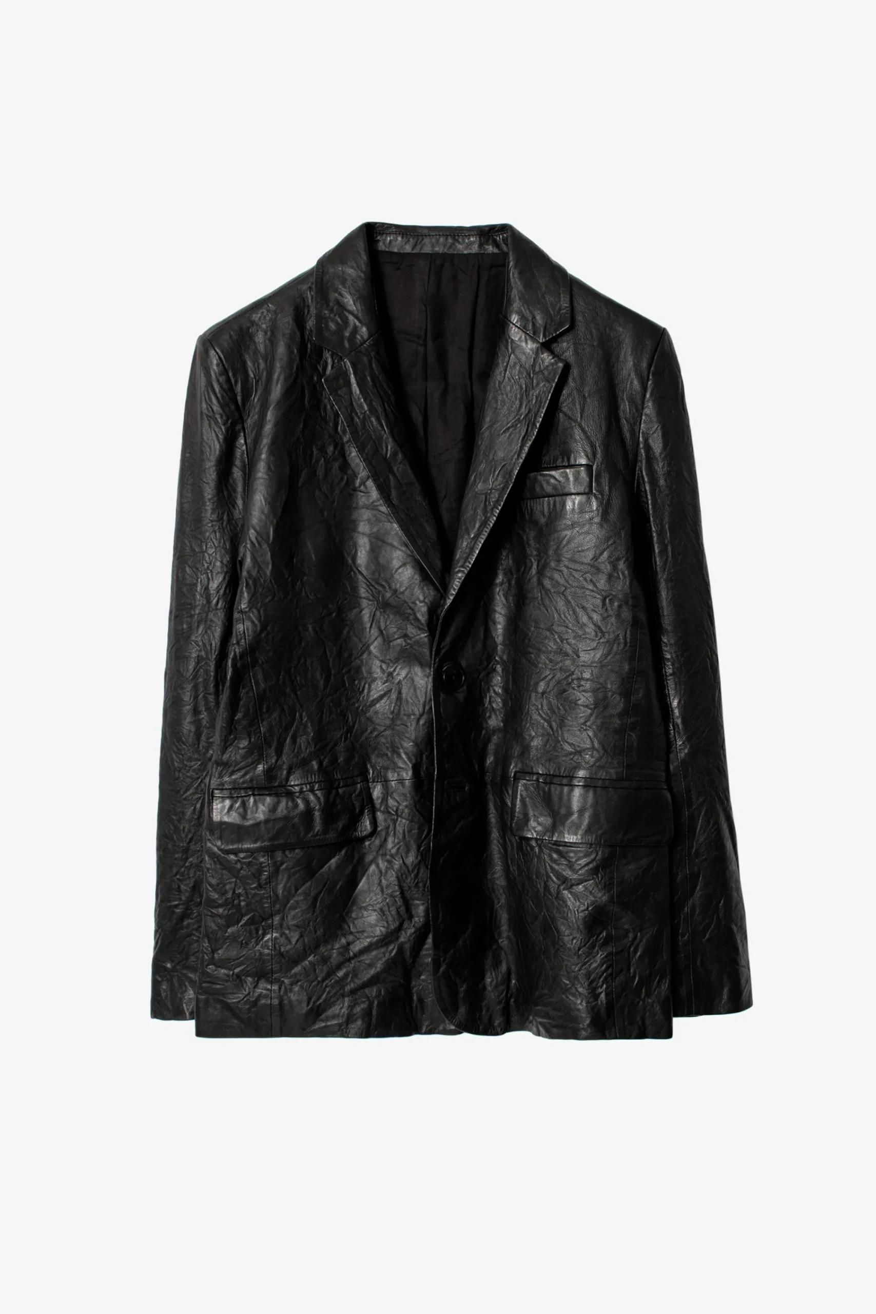 Zadig & Voltaire Manteaux Et Vestes^Blazer En Cuir Froisse Valfried
