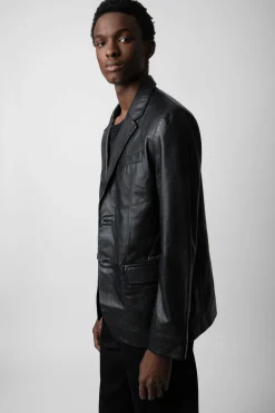 Zadig & Voltaire Manteaux Et Vestes^Blazer En Cuir Valfried