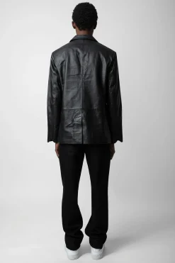 Zadig & Voltaire Manteaux Et Vestes^Blazer En Cuir Valfried