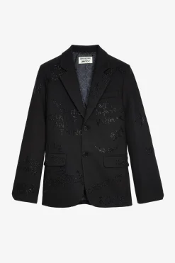 Zadig & Voltaire Unisexe^Blazer Vanille A Strass