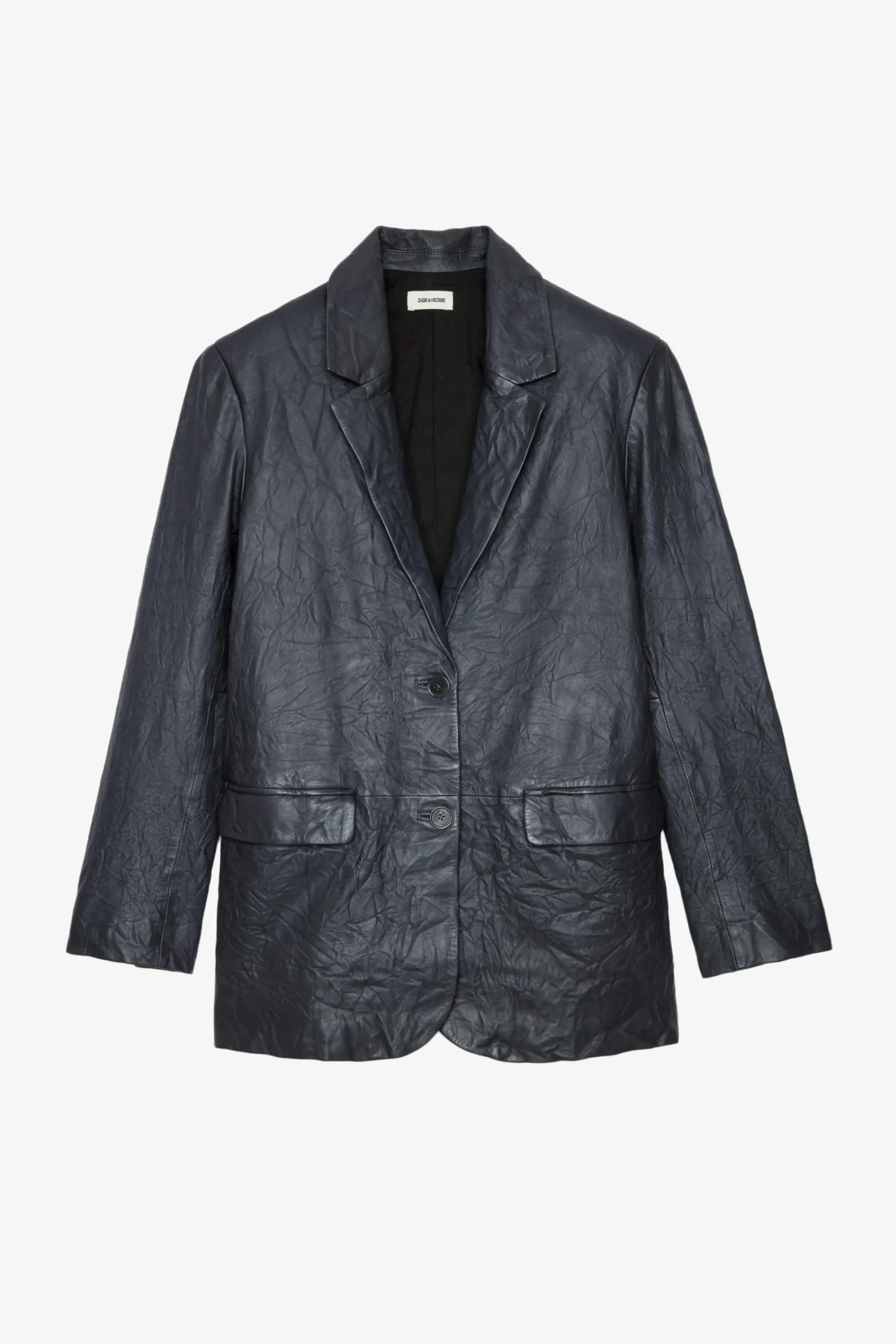 Zadig & Voltaire Vestes^Blazer Venturi En Cuir Froisse