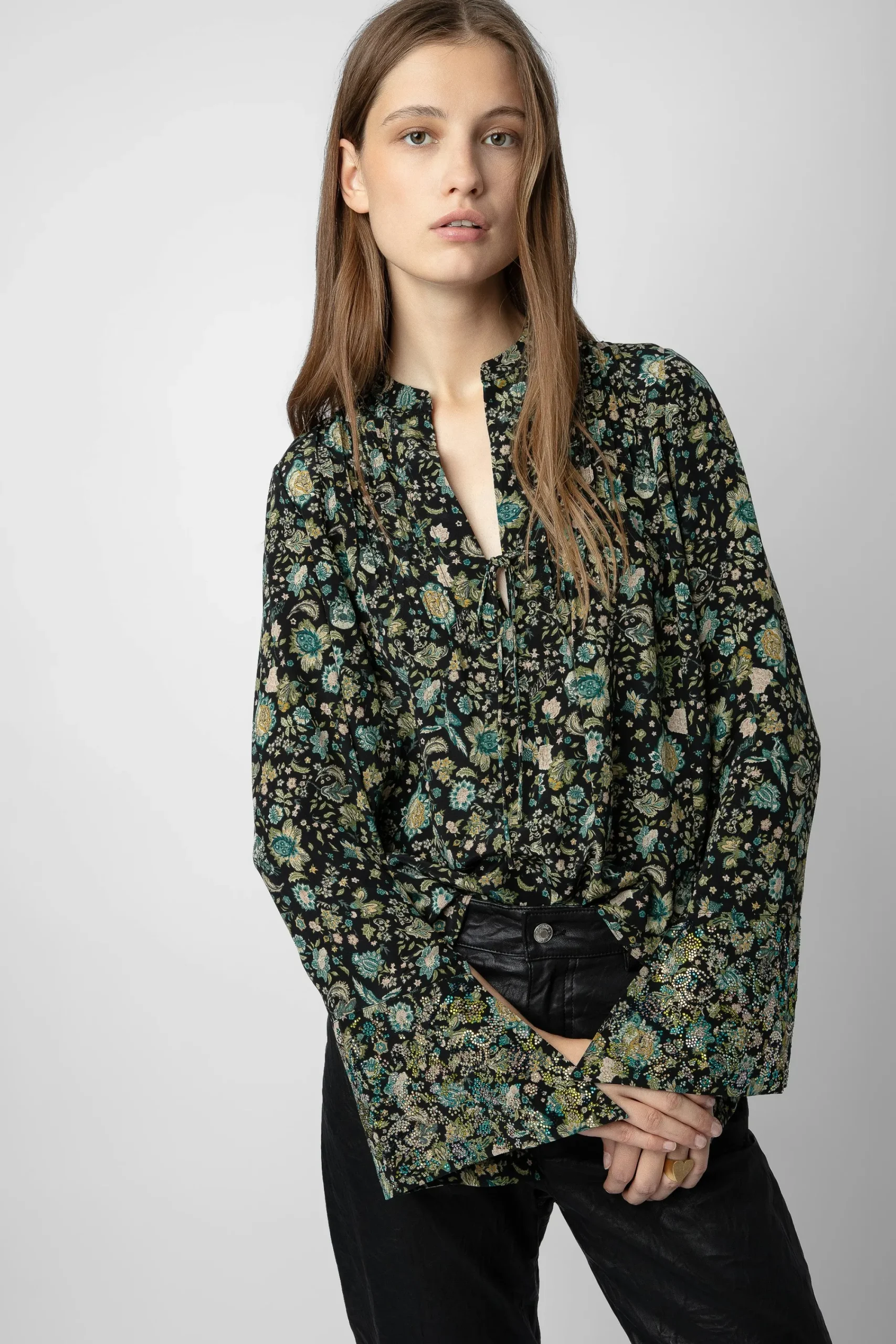 Zadig & Voltaire Chemises Et Hauts^Blouse Taika En Soie A Strass