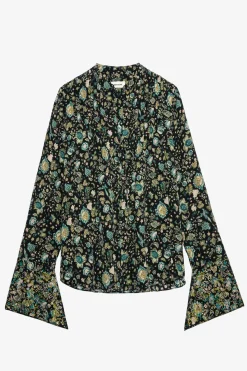 Zadig & Voltaire Chemises Et Hauts^Blouse Taika En Soie A Strass