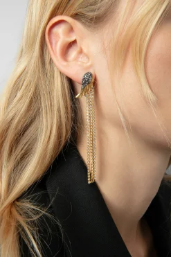 Zadig & Voltaire Bijoux^Boucles D'Oreilles Plumes De Roche