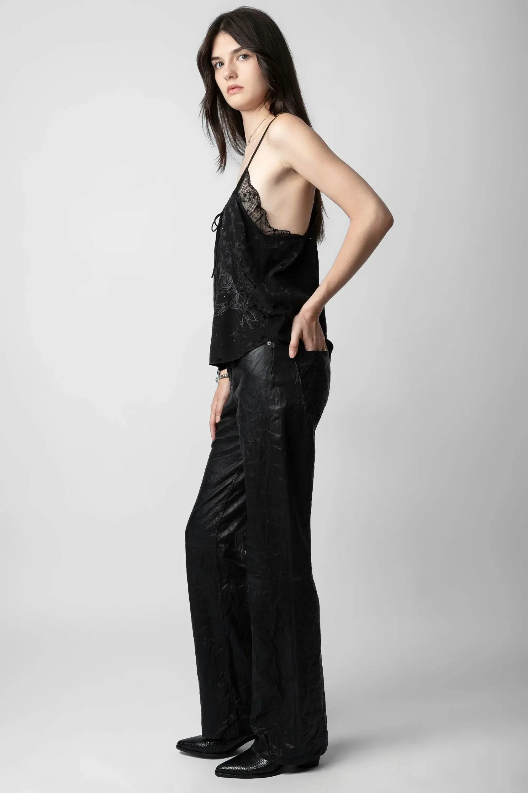 Zadig & Voltaire Chemises Et Hauts^Caraco Capela En Soie A Strass