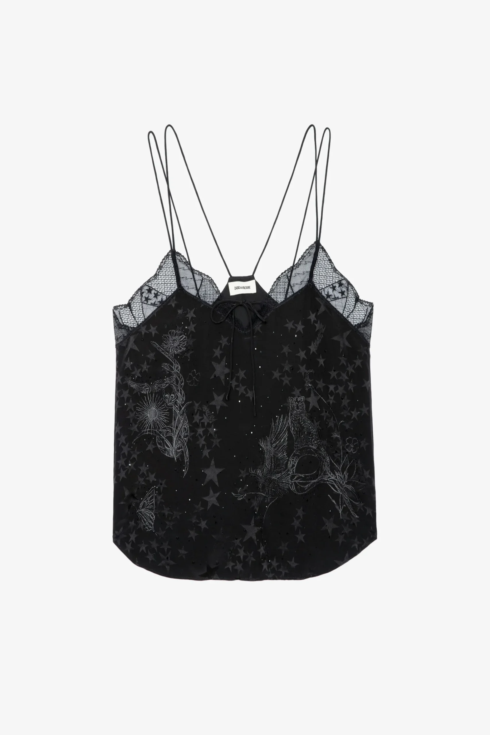 Zadig & Voltaire Chemises Et Hauts^Caraco Capela En Soie A Strass