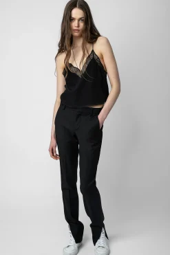 Zadig & Voltaire Chemises Et Hauts^Caraco Court En Soie Christy