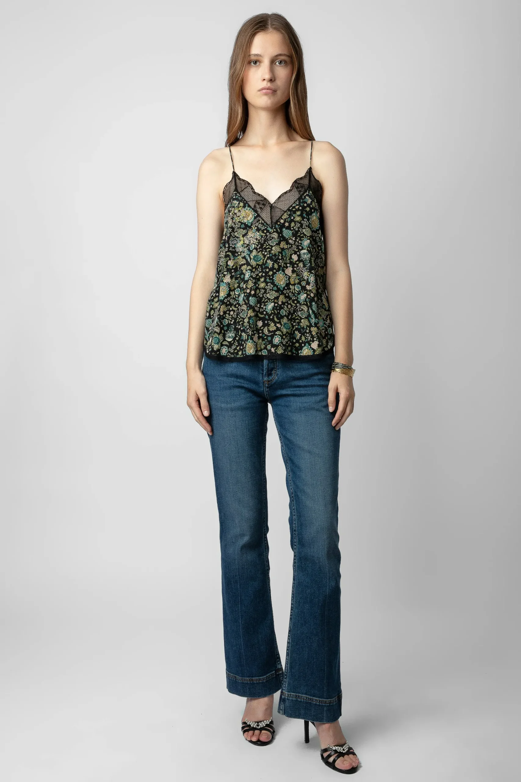 Zadig & Voltaire Chemises Et Hauts^Caraco En Soie A Strass Christy