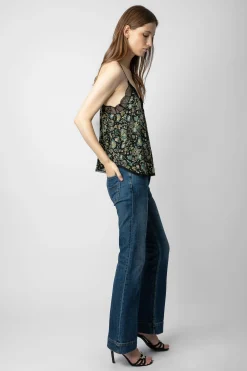 Zadig & Voltaire Chemises Et Hauts^Caraco En Soie A Strass Christy