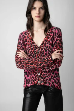 Zadig & Voltaire Pulls Et Gilets^Cardigan En Cachemire Leopard Mirka