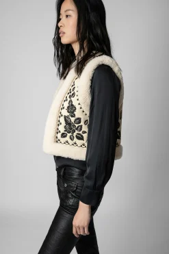 Zadig & Voltaire Manteaux Et Vestes^Cardigan Feti En Peau De Mouton