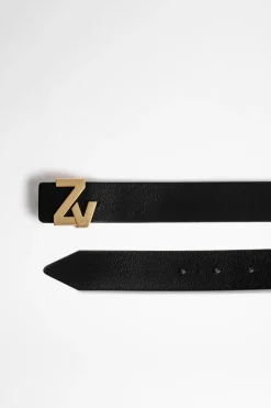 Zadig & Voltaire Ceintures^Ceinture La Mini Ceinture Zv Initiale