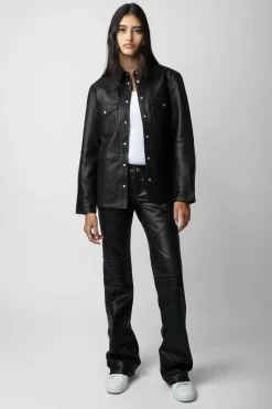 Zadig & Voltaire Chemises Et Hauts^Chemise En Cuir Thelma