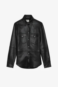 Zadig & Voltaire Chemises Et Hauts^Chemise En Cuir Thelma