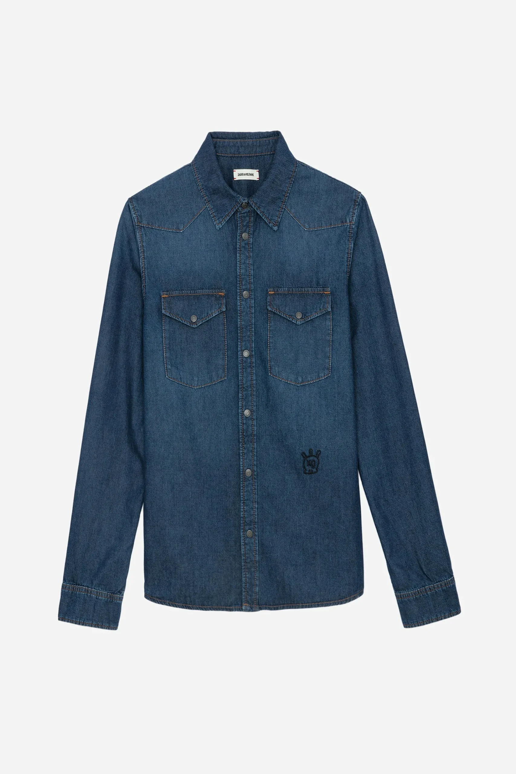 Zadig & Voltaire Chemises^Chemise En Jean Stan Skull