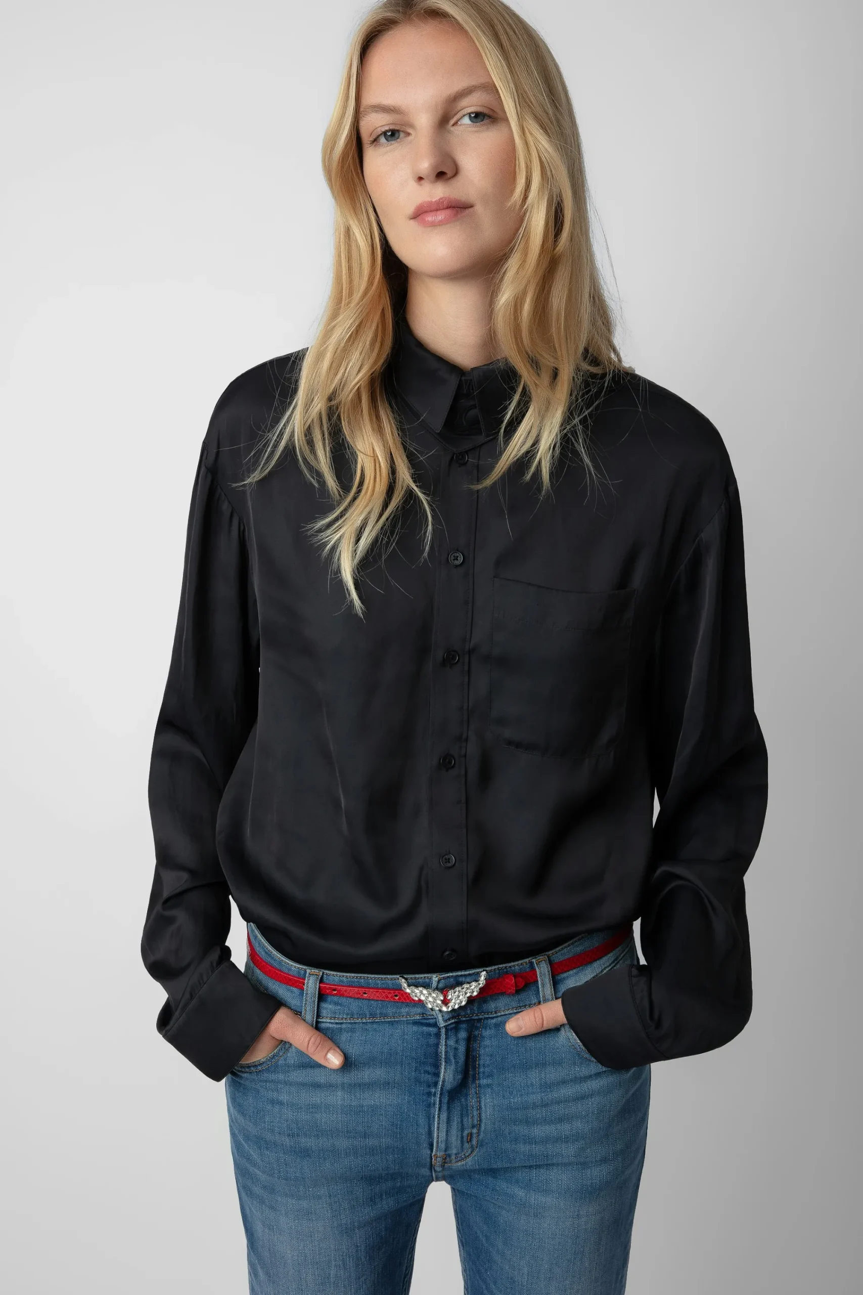 Zadig & Voltaire Unisexe^Chemise En Satin Tyrone