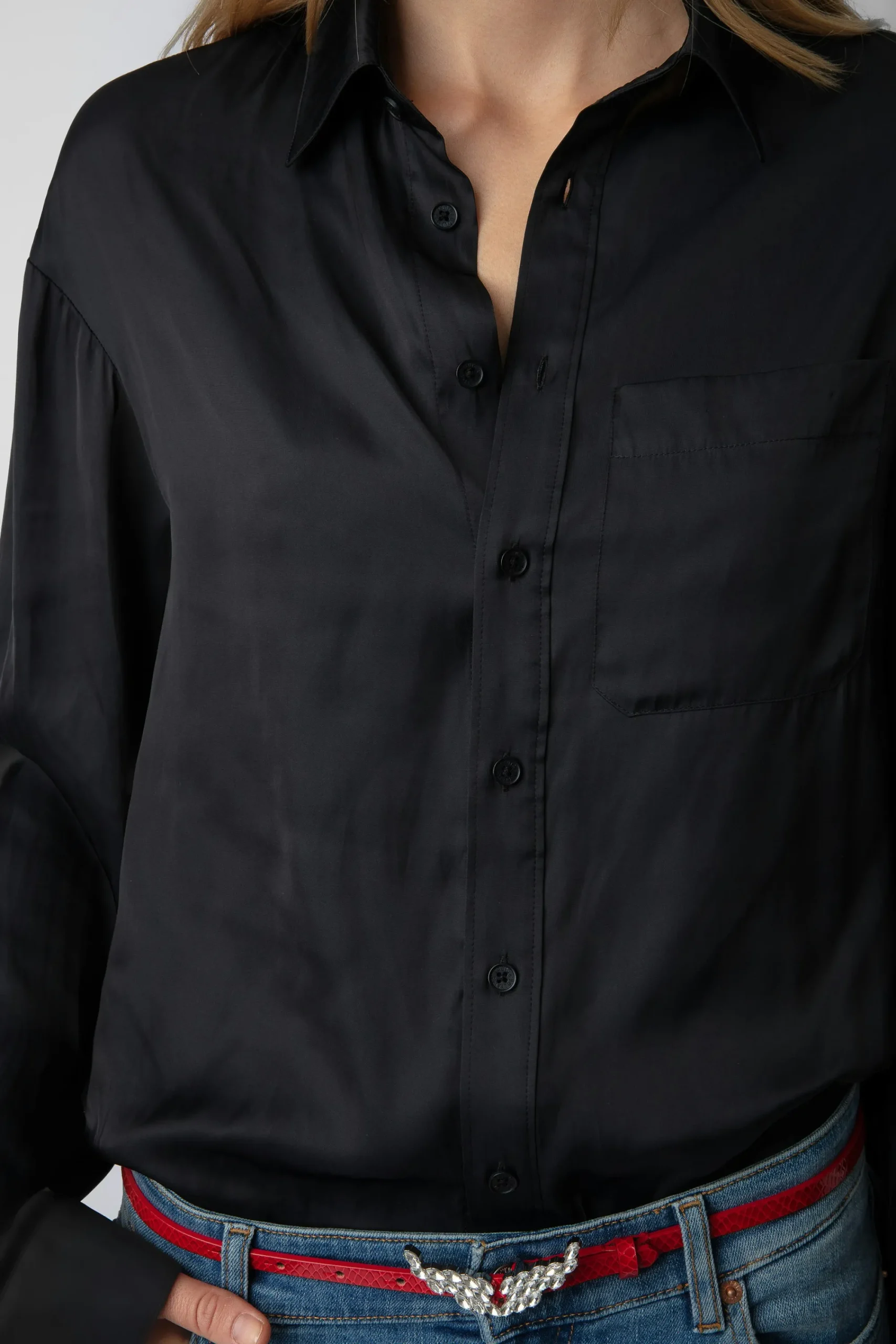 Zadig & Voltaire Unisexe^Chemise En Satin Tyrone