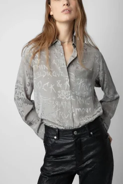 Zadig & Voltaire Chemises Et Hauts^Chemise En Soie Jacquard Morning
