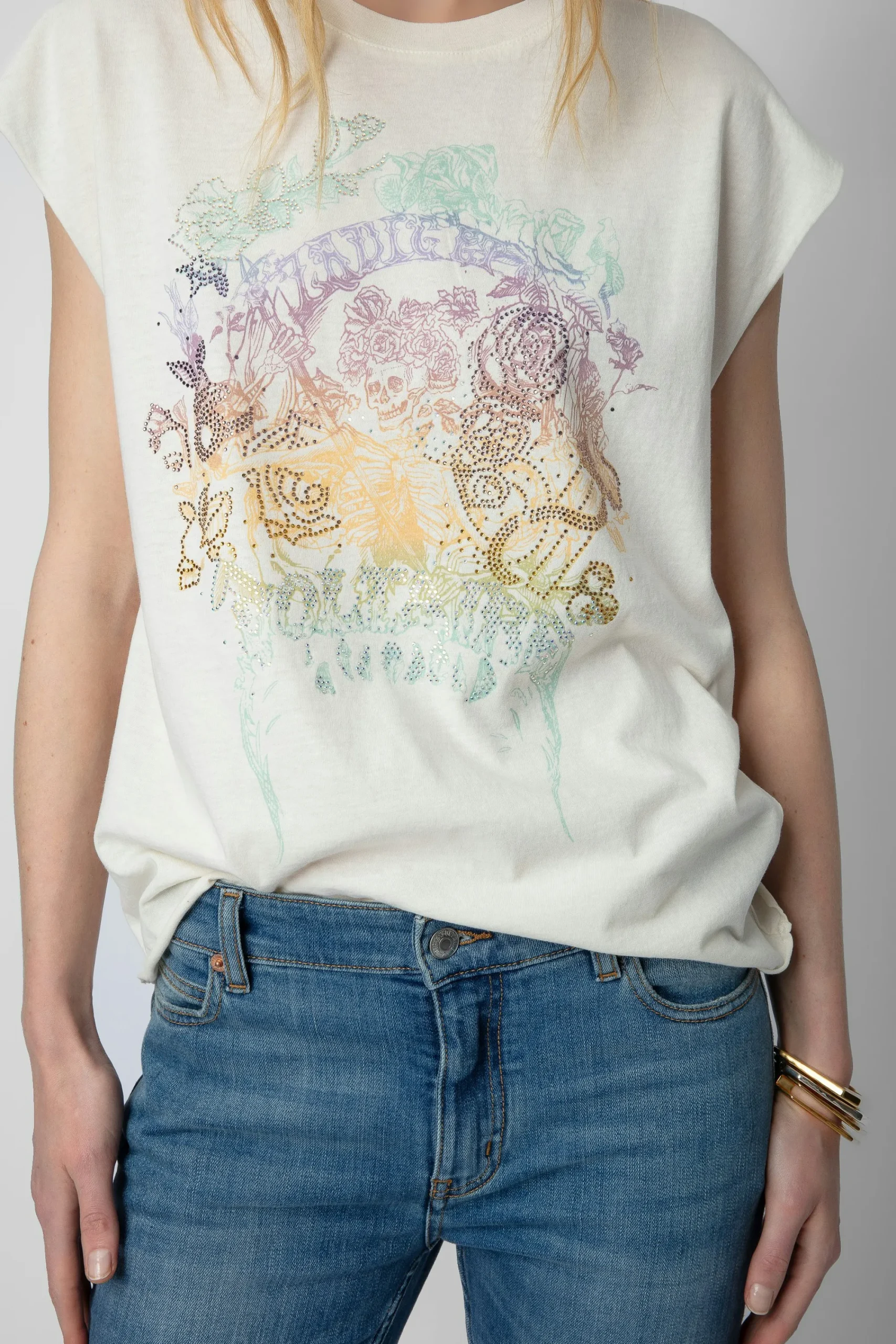 Zadig & Voltaire T-Shirts^Debardeur Cecilia Diamante