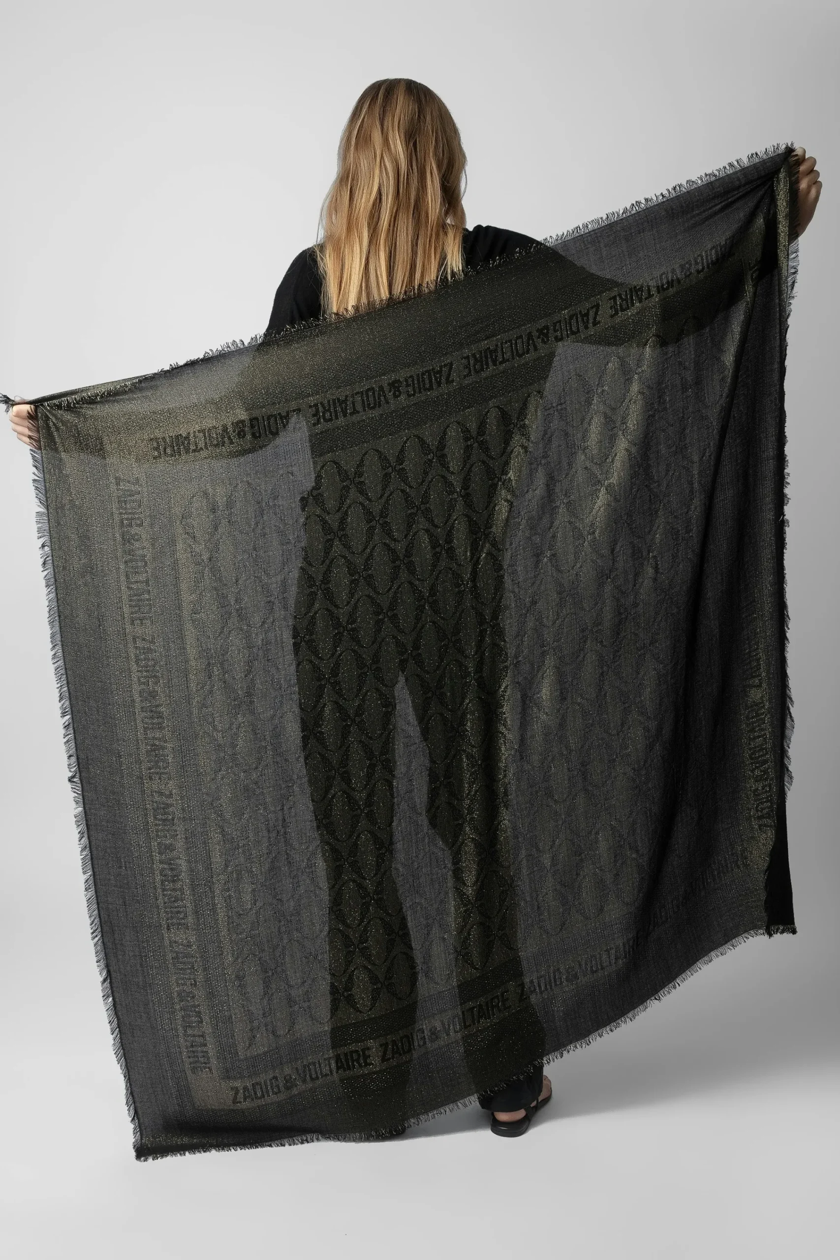 Zadig & Voltaire Vice-Voltaire^Echarpe Glenn Rock En Jacquard Lurex