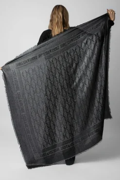 Zadig & Voltaire Echarpes^Echarpe Glenn Rock En Jacquard Lurex