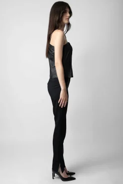 Zadig & Voltaire Chemises Et Hauts^Haut En Cuir Froisse Cidonie