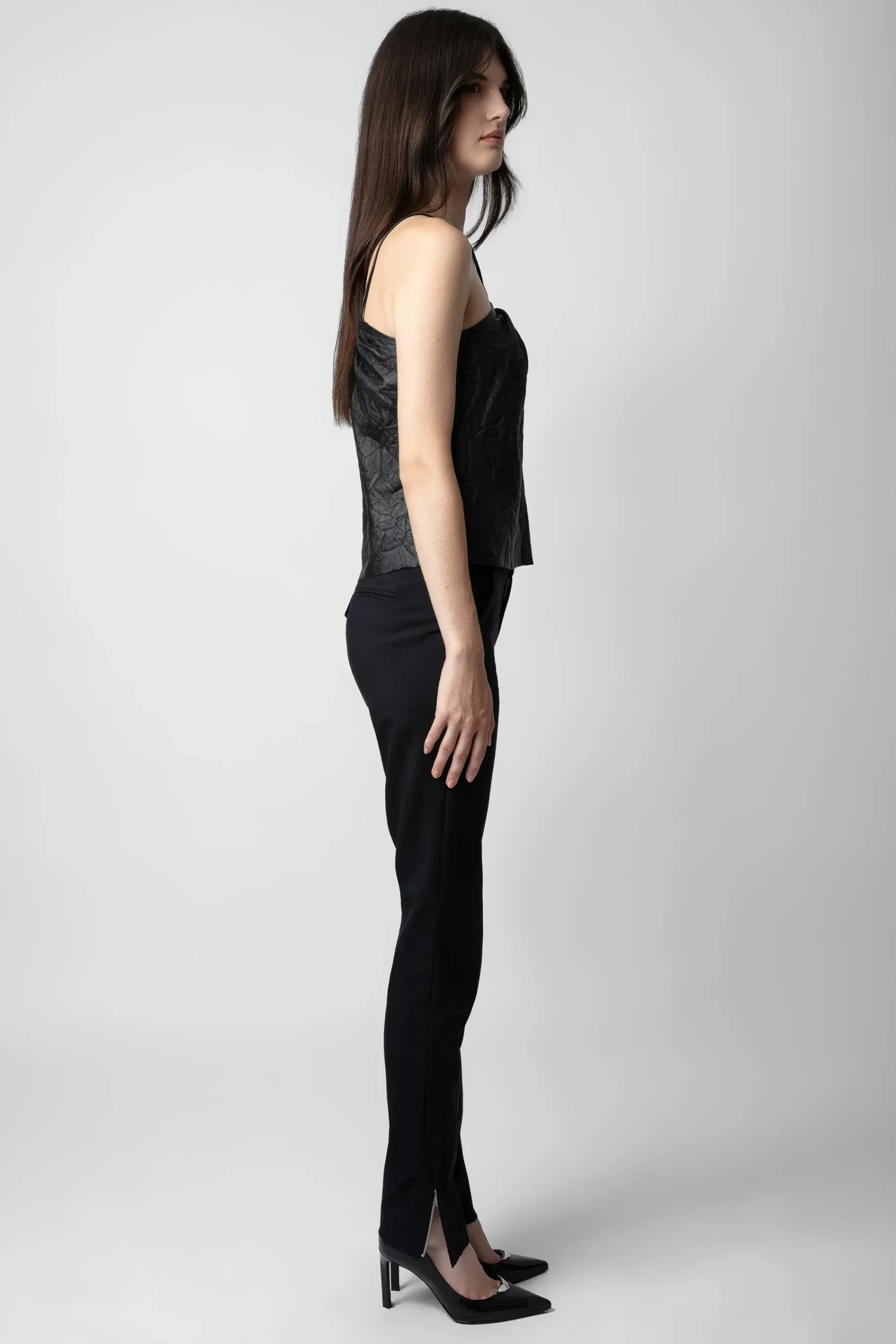 Zadig & Voltaire Chemises Et Hauts^Haut En Cuir Froisse Cidonie