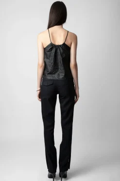 Zadig & Voltaire Chemises Et Hauts^Haut En Cuir Froisse Cidonie