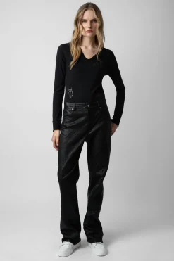 Zadig & Voltaire T-Shirts^Haut Henley A Strass