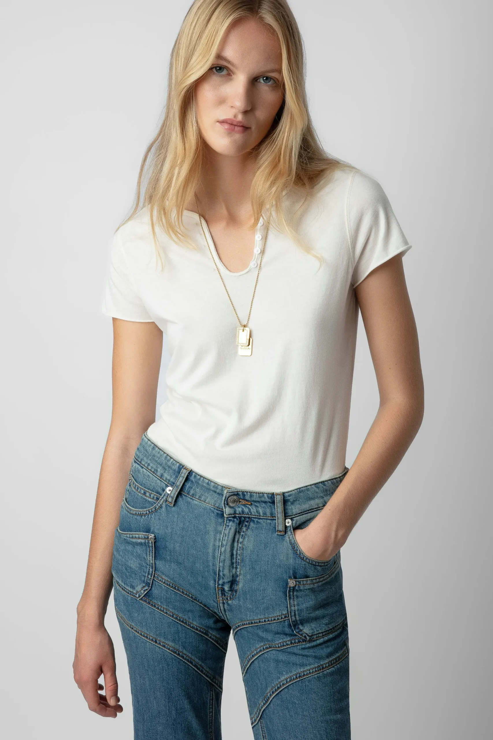 Zadig & Voltaire T-Shirts^Haut Henley Concert Crush