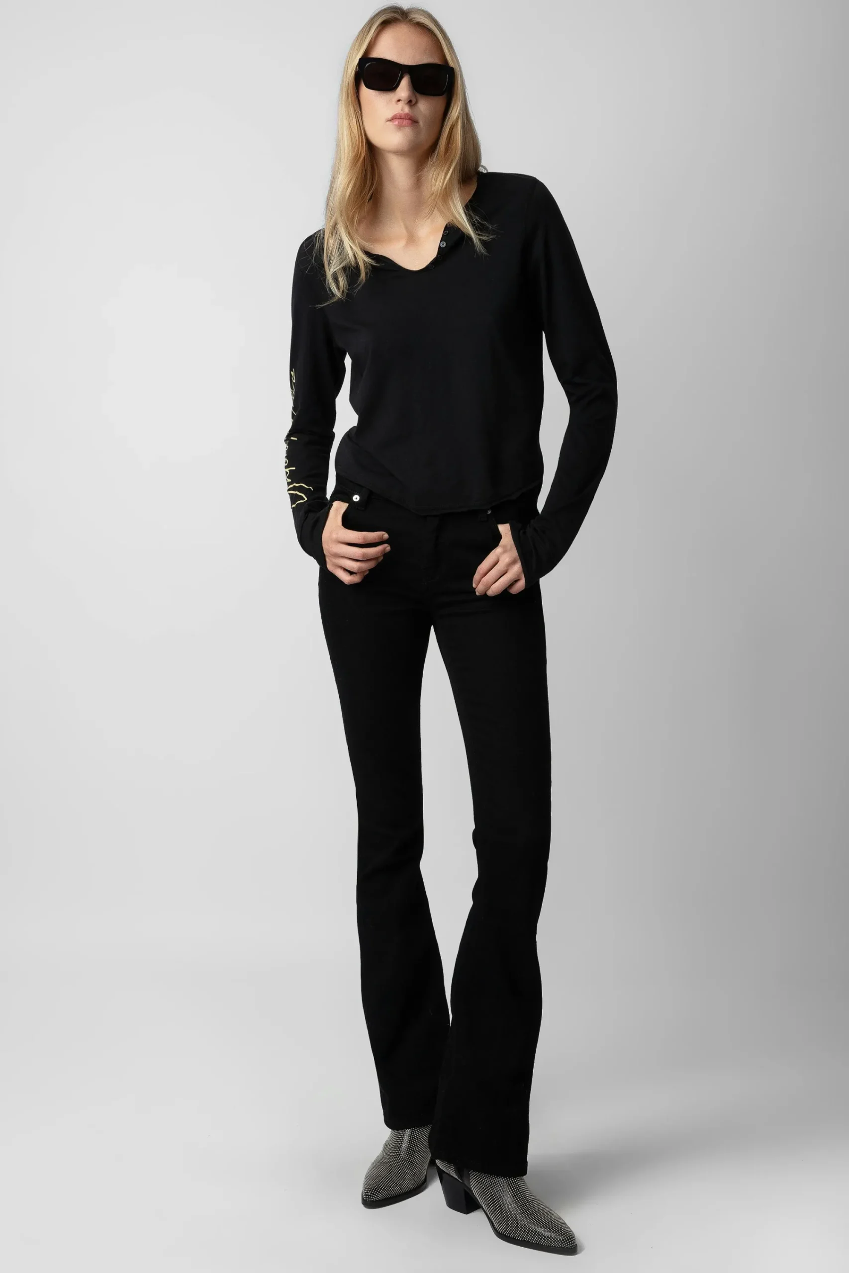 Zadig & Voltaire T-Shirts^Haut Henley Court Concert Crush