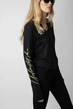 Zadig & Voltaire T-Shirts^Haut Henley Court Concert Crush