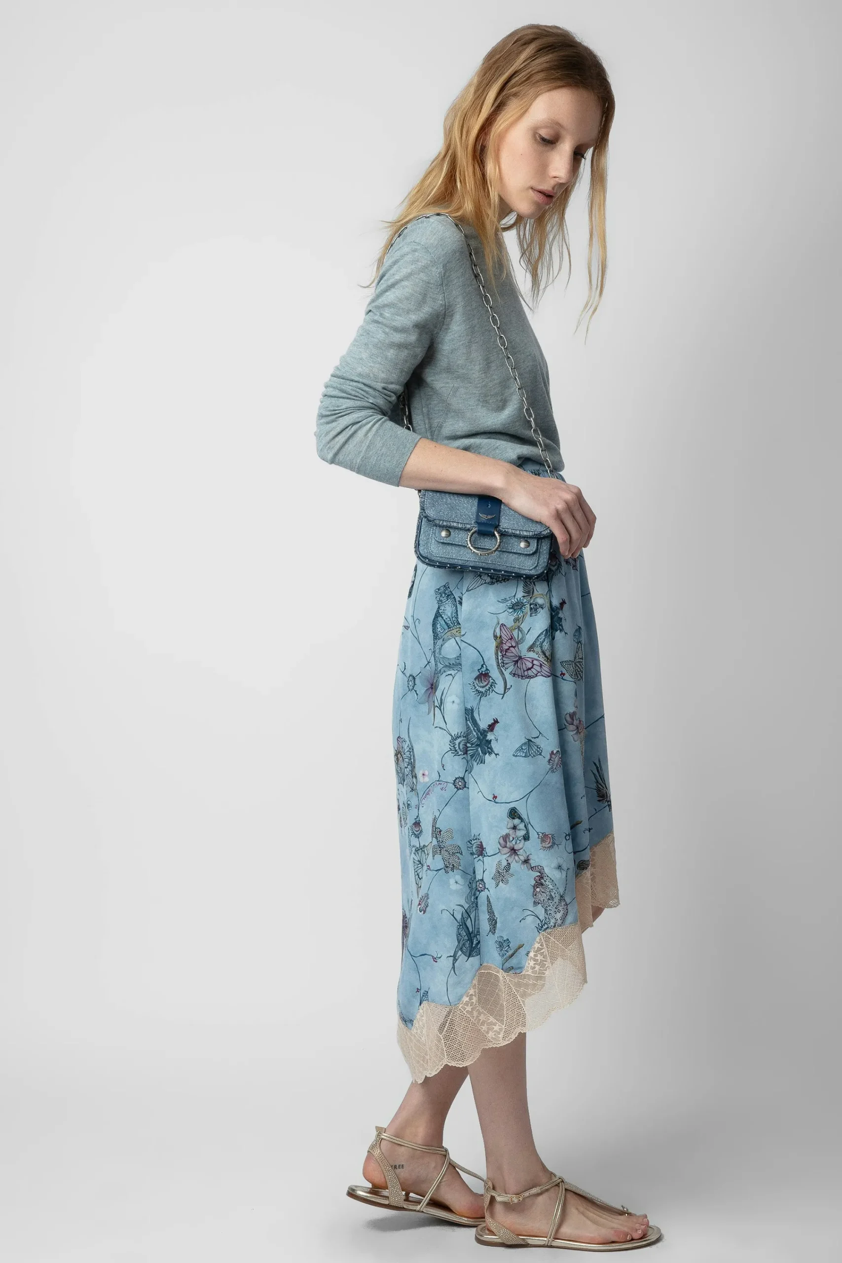 Zadig & Voltaire Robes Et Jupes^Jupe En Soie A Strass Joslin