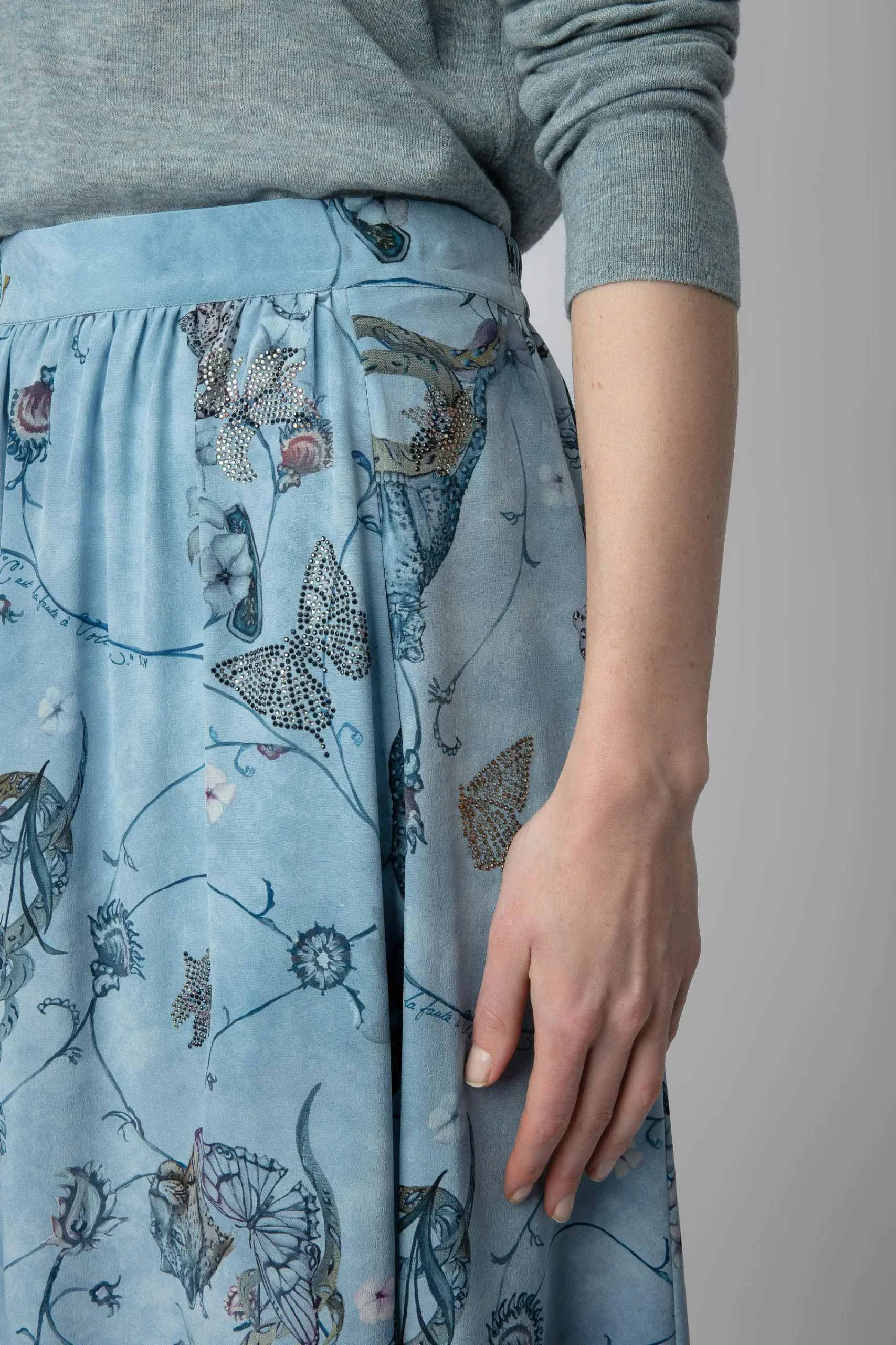 Zadig & Voltaire Robes Et Jupes^Jupe En Soie A Strass Joslin