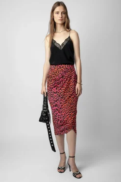Zadig & Voltaire Robes Et Jupes^Jupe En Soie Leopard Jamelia