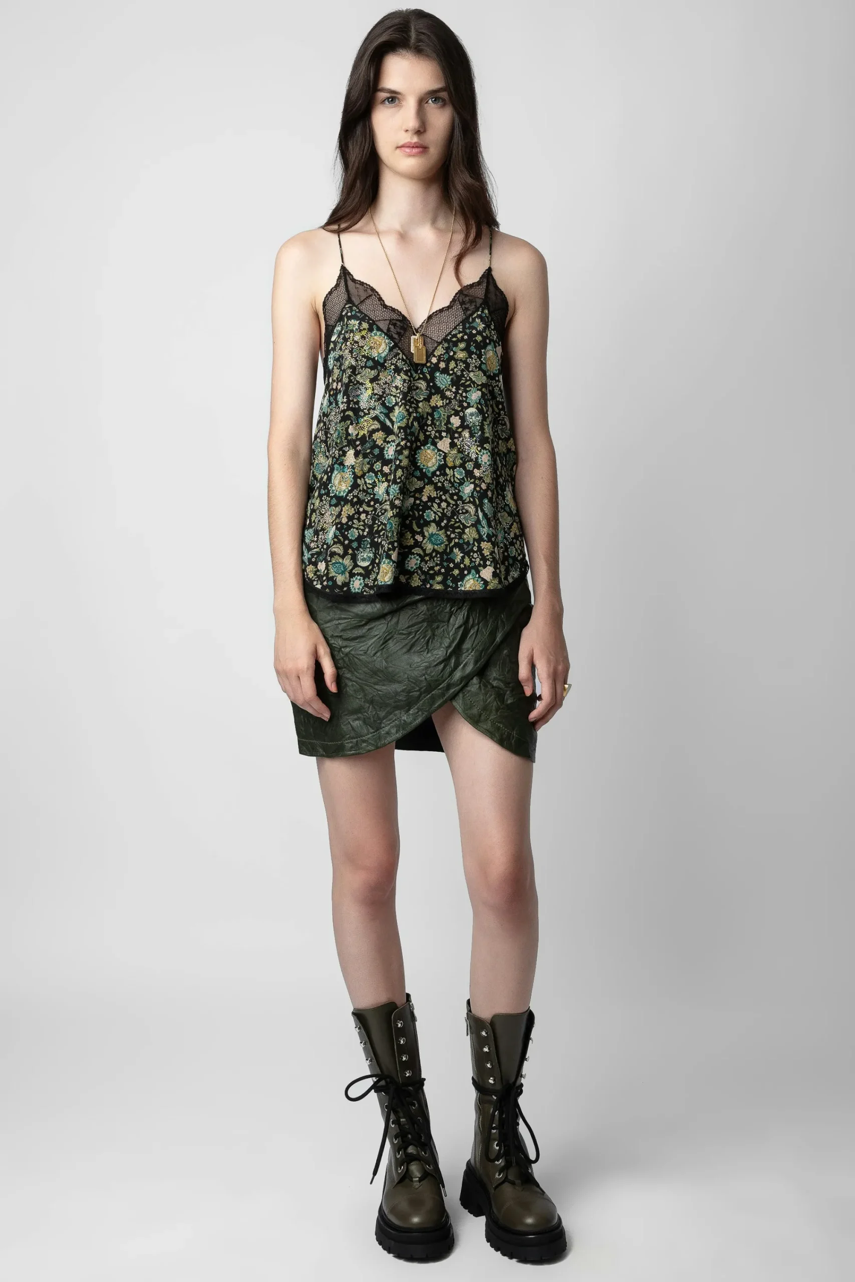 Zadig & Voltaire Robes Et Jupes^Jupe Julipe En Cuir Froisse