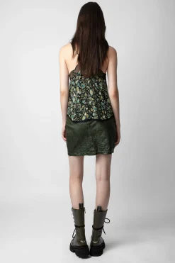 Zadig & Voltaire Robes Et Jupes^Jupe Julipe En Cuir Froisse