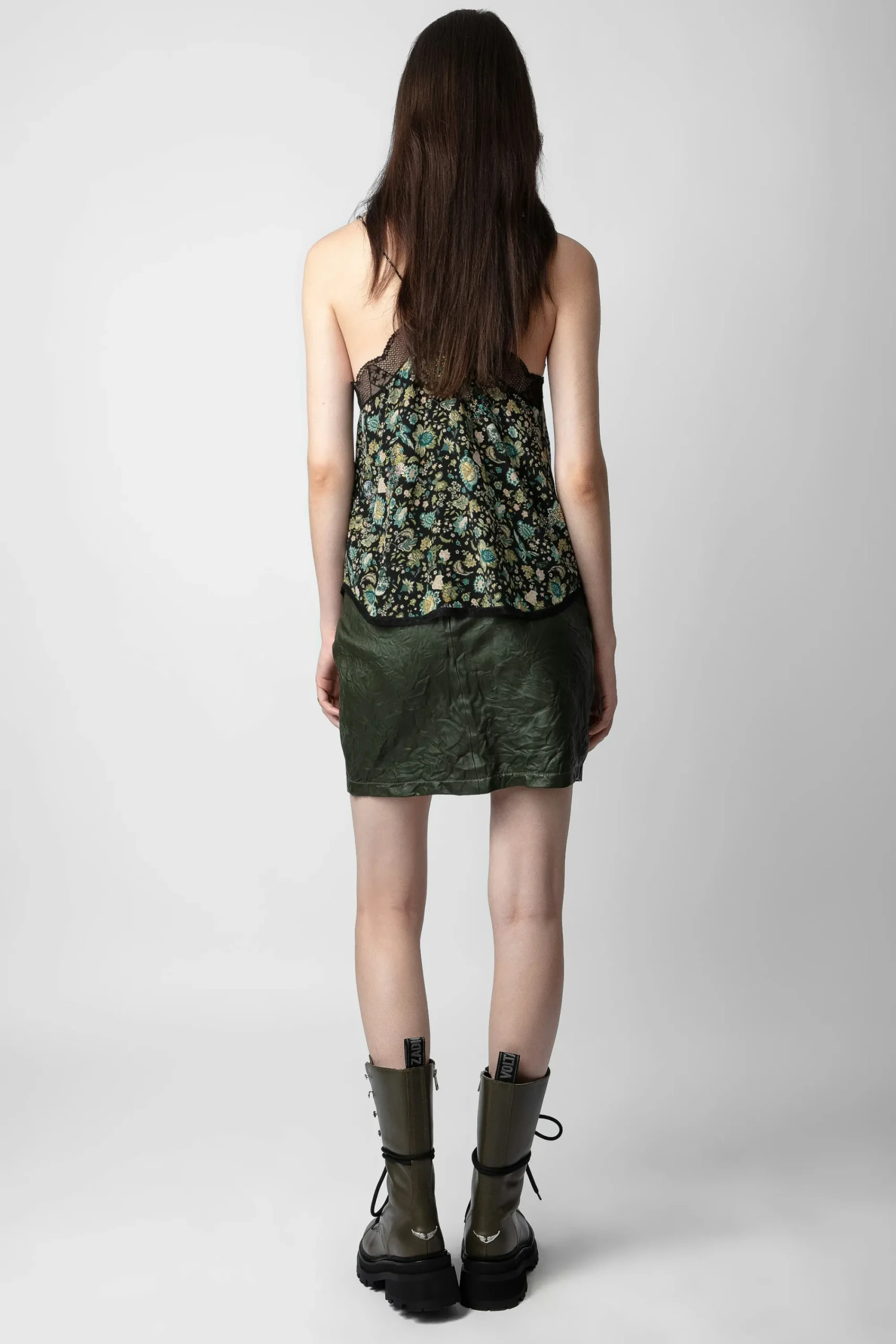 Zadig & Voltaire Robes Et Jupes^Jupe Julipe En Cuir Froisse