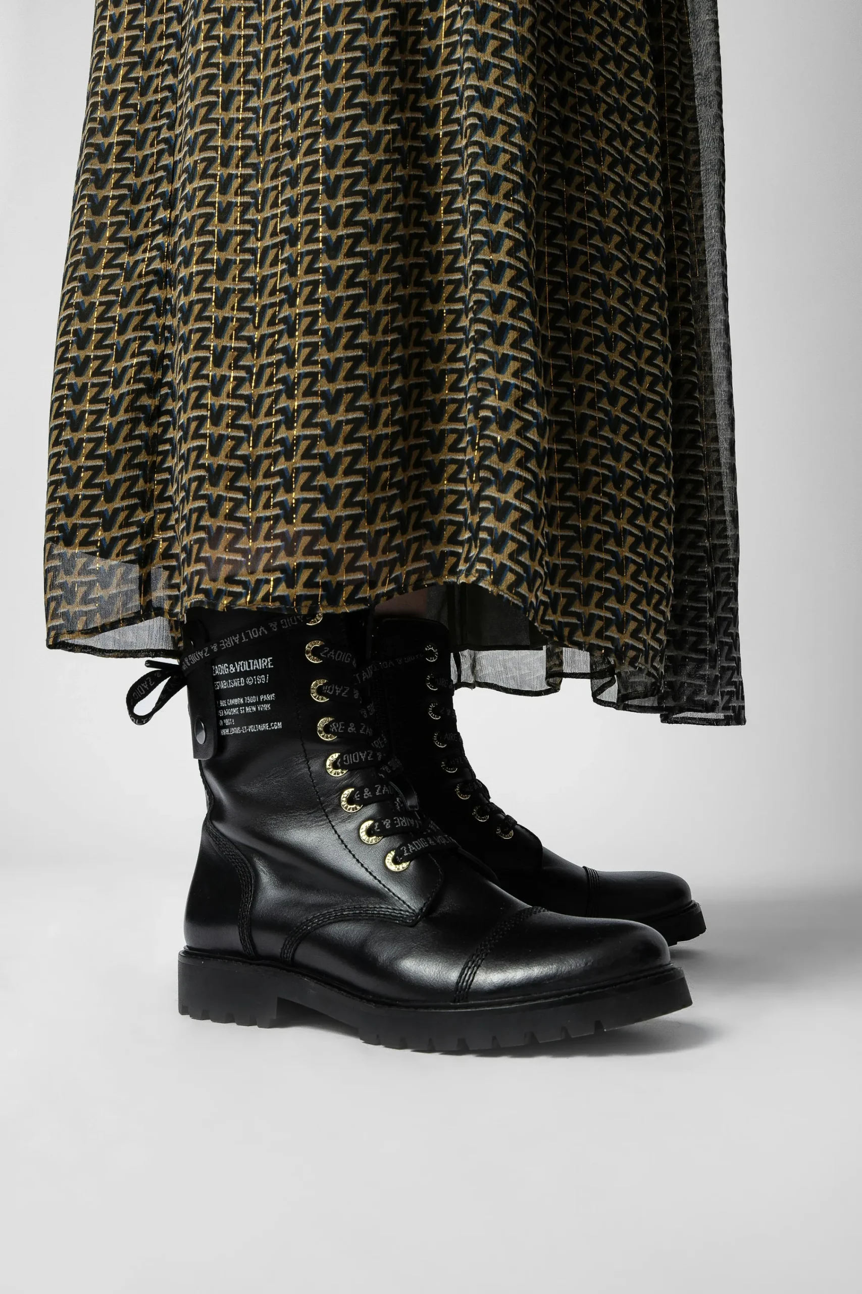 Zadig & Voltaire Robes Et Jupes^Jupe Zv En Mousseline De Soie Jade