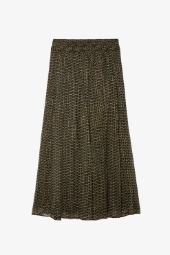 Zadig & Voltaire Robes Et Jupes^Jupe Zv En Mousseline De Soie Jade