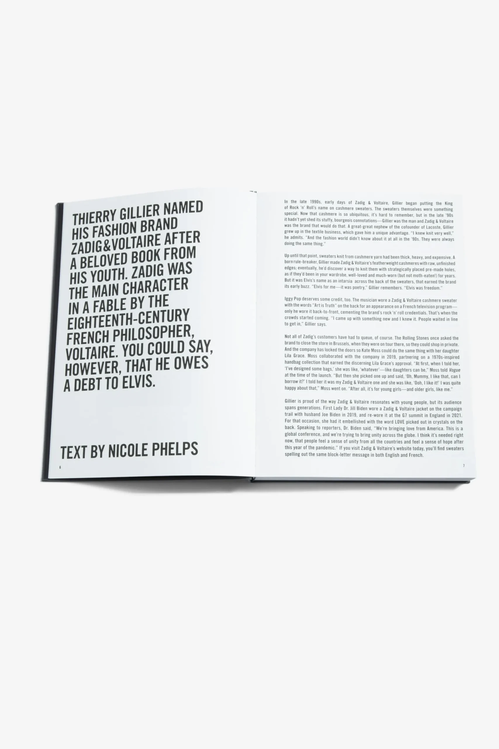 Zadig & Voltaire Vice-Voltaire^Livre "Zadig&Voltaire : Cree En 1997 A Paris" - Version Anglaise