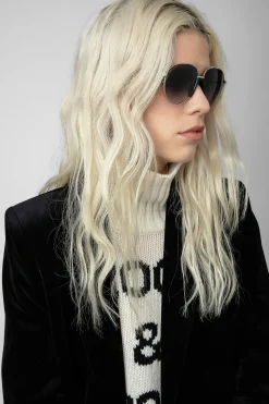 Zadig & Voltaire Des Lunettes De Soleil^Lunettes De Soleil A Clous Pyramides