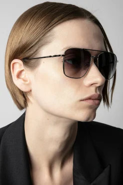 Zadig & Voltaire Des Lunettes De Soleil^Lunettes De Soleil Ailes D'Aviateur