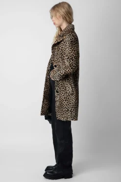 Zadig & Voltaire Manteaux Et Vestes^Manteau En Cuir A Imprime Leopard Monacoz