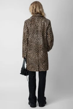 Zadig & Voltaire Manteaux Et Vestes^Manteau En Cuir A Imprime Leopard Monacoz