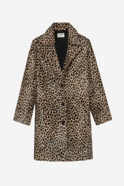 Zadig & Voltaire Manteaux Et Vestes^Manteau En Cuir A Imprime Leopard Monacoz