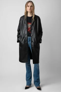 Zadig & Voltaire Unisexe^Manteau En Cuir Macari